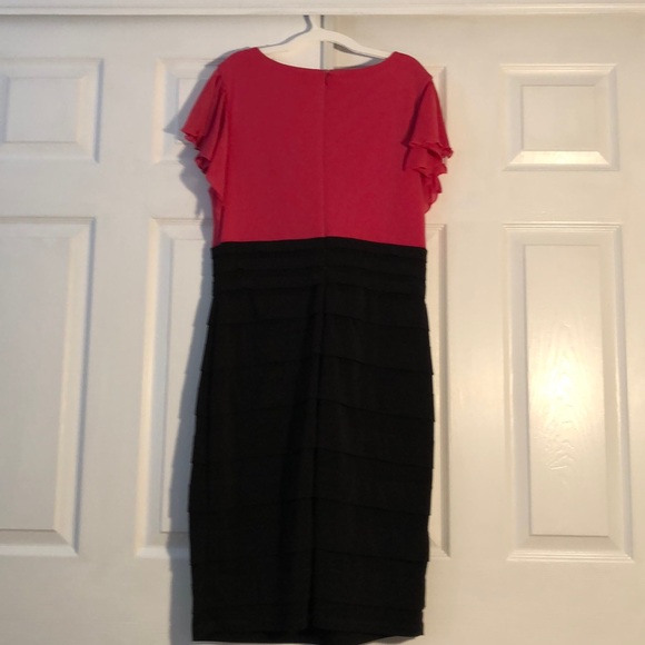 Barbie pink and black cocktail dress, size 16 - Picture 5 of 8